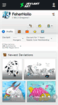 Mobile Screenshot of feherhollo.deviantart.com