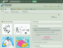 Tablet Screenshot of feherhollo.deviantart.com