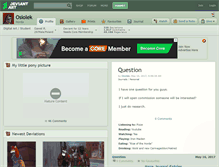 Tablet Screenshot of osiolek.deviantart.com