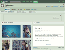 Tablet Screenshot of photoloveee.deviantart.com
