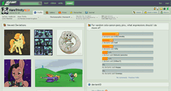 Desktop Screenshot of haretrinity.deviantart.com