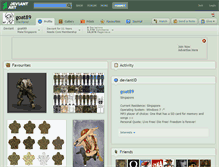 Tablet Screenshot of goat89.deviantart.com
