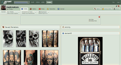 Desktop Screenshot of madcreature.deviantart.com