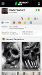 Mobile Screenshot of madcreature.deviantart.com
