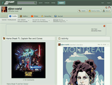 Tablet Screenshot of djinn-world.deviantart.com