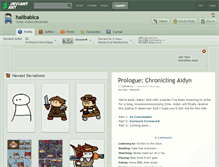 Tablet Screenshot of halibabica.deviantart.com
