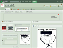 Tablet Screenshot of forever-a-troll.deviantart.com