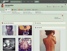 Tablet Screenshot of mycupcakes.deviantart.com