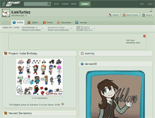 Tablet Screenshot of iliekturtlez.deviantart.com