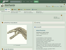 Tablet Screenshot of nickotheartist.deviantart.com