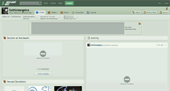 Desktop Screenshot of gothickangelca.deviantart.com