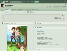 Tablet Screenshot of bloodhunter.deviantart.com