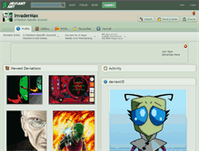 Tablet Screenshot of invadermax.deviantart.com