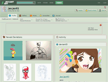 Tablet Screenshot of jenjen93.deviantart.com