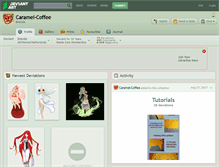 Tablet Screenshot of caramel-coffee.deviantart.com