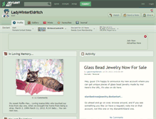 Tablet Screenshot of ladywintereldritch.deviantart.com