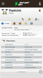 Mobile Screenshot of plasticink.deviantart.com