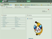 Tablet Screenshot of plasticink.deviantart.com