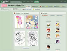 Tablet Screenshot of mamotte-lollipop-fc.deviantart.com