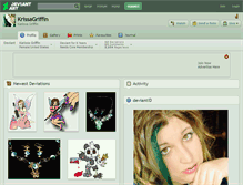 Tablet Screenshot of krissagriffin.deviantart.com