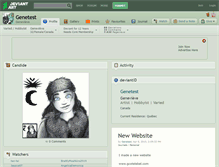 Tablet Screenshot of genetest.deviantart.com