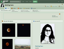 Tablet Screenshot of painting-caro.deviantart.com