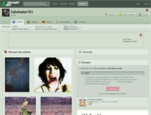 Tablet Screenshot of calvinator101.deviantart.com