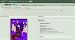 Desktop Screenshot of demon-sonic-club.deviantart.com