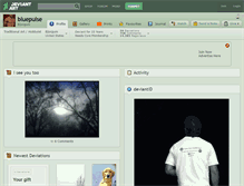 Tablet Screenshot of bluepulse.deviantart.com