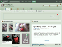 Tablet Screenshot of ivanskitsune.deviantart.com