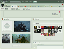Tablet Screenshot of ethr.deviantart.com