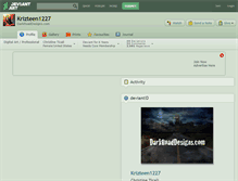 Tablet Screenshot of krizteen1227.deviantart.com