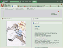 Tablet Screenshot of lina-san.deviantart.com