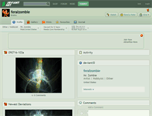 Tablet Screenshot of feralzombie.deviantart.com