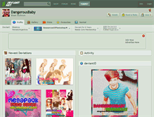 Tablet Screenshot of dangerousbaby.deviantart.com