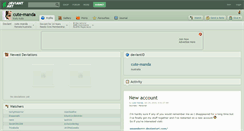 Desktop Screenshot of cute-manda.deviantart.com