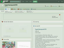 Tablet Screenshot of hyperteenpunk555.deviantart.com