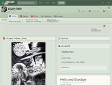 Tablet Screenshot of lilylily7000.deviantart.com