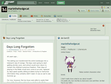 Tablet Screenshot of mariethehedgecat.deviantart.com