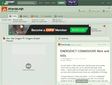 Tablet Screenshot of mirandaleigh.deviantart.com