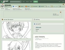 Tablet Screenshot of delanada.deviantart.com