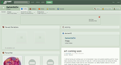 Desktop Screenshot of darkartist54.deviantart.com