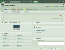 Tablet Screenshot of oceanmandarin.deviantart.com