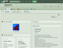 Tablet Screenshot of gallomimia.deviantart.com