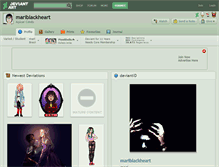Tablet Screenshot of mariblackheart.deviantart.com