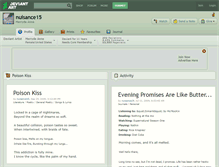 Tablet Screenshot of nuisance15.deviantart.com