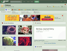 Tablet Screenshot of chibizzz.deviantart.com