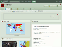 Tablet Screenshot of condottiero.deviantart.com