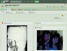 Tablet Screenshot of mew-mew-cherry14.deviantart.com