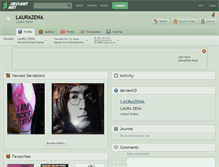 Tablet Screenshot of laurazena.deviantart.com